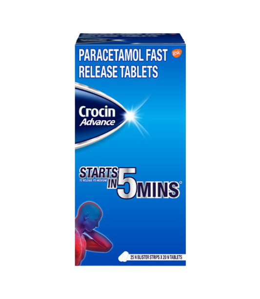 क्रोसिन एडवांस 500mg टैबलेट
